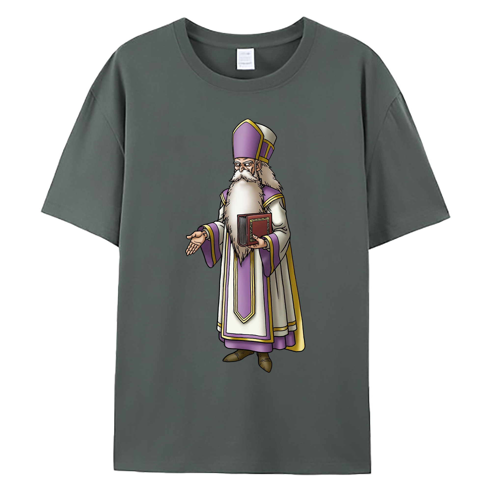 （画像用） ドラゴンクエスト Doragon Kuesuto Dragon Quest 綿100％ メンズ半袖Tシャツ｜肌触りやわらか＆通気性